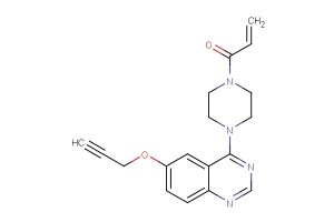 1-(4-(6-(prop-2-yn-1-yloxy)quinazolin-4-yl)piperazin-1-yl)prop-2-en-1-one