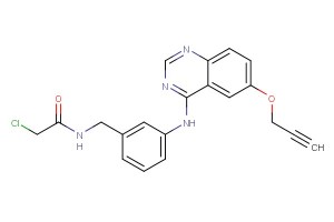 2-chloro-N-(3-((6-(prop-2-yn-1-yloxy)quinazolin-4-yl)amino)benzyl)acetamide
