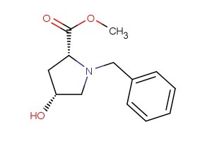 D-Proline, 4-hydroxy-1-(phenylmethyl)-, methyl ester, (4R)-