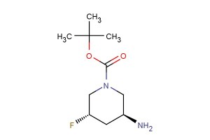 tert-butyl (3S,5S)-3-amino-5-fluoropiperidine-1-carboxylate