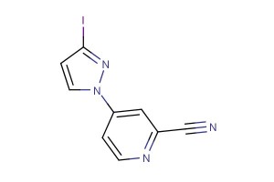 4-(3-iodo-1H-pyrazol-1-yl)picolinonitrile