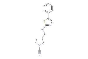 (R)-3-(((5-phenylthiazol-2-yl)amino)methyl)pyrrolidine-1-carbonitrile