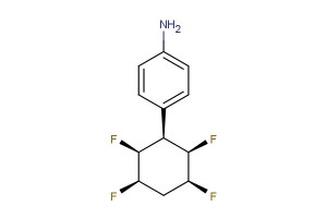 benzenamine, 4-[(2S,3R,5S,6R)-2,3,5,6-tetrafluorocyclohexyl]-, rel-