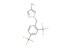 1-(2,4-bis(trifluoromethyl)benzyl)-1H-pyrazol-4-amine