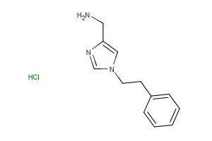(1-phenethyl-1H-imidazol-4-yl)methanamine hydrochloride