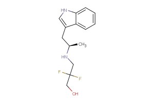 (R)-3-((1-(1H-indol-3-yl)propan-2-yl)amino)-2,2-difluoropropan-1-ol