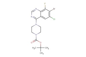 tert-butyl 4-(7-bromo-6-chloro-8-fluoroquinazolin-4-yl)piperazine-1-carboxylate