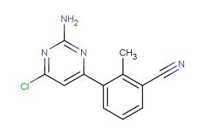 3-(2-amino-6-chloropyrimidin-4-yl)-2-methylbenzonitrile