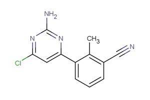3-(2-amino-6-chloropyrimidin-4-yl)-2-methylbenzonitrile