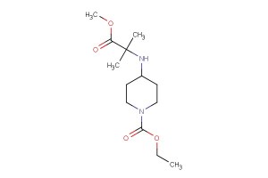 ethyl 4-((1-methoxy-2-methyl-1-oxopropan-2-yl)amino)piperidine-1-carboxylate