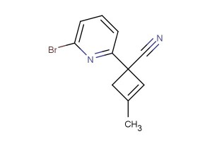 1-(6-bromopyridin-2-yl)-3-methylcyclobut-2-ene-1-carbonitrile