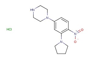 1-(4-nitro-3-(pyrrolidin-1-yl)phenyl)piperazine hydrochloride