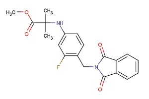 methyl 2-((4-((1,3-dioxoisoindolin-2-yl)methyl)-3-fluorophenyl)amino)-2-methylpropanoate