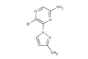 5-bromo-6-(3-methyl-1H-pyrazol-1-yl)pyrazin-2-amine