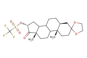 (5S,10S,13S,16R)-10,13-dimethyl-17-oxohexadecahydrospiro[cyclopenta[a]phenanthrene-3,2'-[1,3]dioxolan]-16-yl trifluoromethanesulfonate