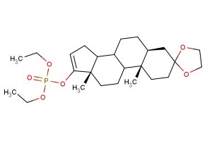 (5S,10S,13S)-10,13-dimethyl-1,2,4,5,6,7,8,9,10,11,12,13,14,15-tetradecahydrospiro[cyclopenta[a]phenanthrene-3,2'-[1,3]dioxolan]-17-yl diethyl phosphate