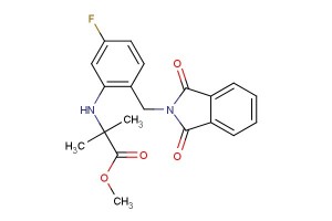 methyl 2-((2-((1,3-dioxoisoindolin-2-yl)methyl)-5-fluorophenyl)amino)-2-methylpropanoate