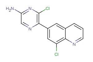6-chloro-5-(8-chloroquinolin-6-yl)pyrazin-2-amine