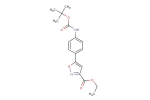 ethyl 5-(4-((tert-butoxycarbonyl)amino)phenyl)isoxazole-3-carboxylate