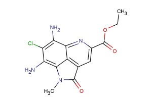 ethyl 6,8-diamino-7-chloro-1-methyl-2-oxo-1,2-dihydropyrrolo[4,3,2-de]quinoline-4-carboxylate