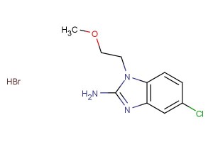 5-chloro-1-(2-methoxyethyl)-1H-benzo[d]imidazol-2-amine hydrobromide