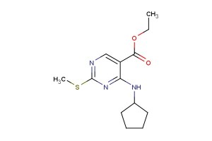 ethyl 4-(cyclopentylamino)-2-(methylthio)pyrimidine-5-carboxylate