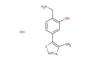 2-(aminomethyl)-5-(4-methylthiazol-5-yl)phenol hydrochloride