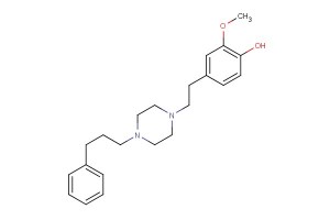 2-methoxy-4-(2-(4-(3-phenylpropyl)piperazin-1-yl)ethyl)phenol