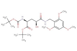 (2S,4S)-tert-butyl 2-((tert-butoxycarbonyl)amino)-4-hydroxy-5-oxo-5-((2,4,6-trimethoxybenzyl)amino)pentanoate