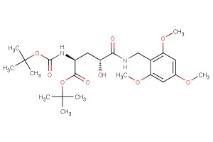 (2S,4R)-tert-butyl 2-((tert-butoxycarbonyl)amino)-4-hydroxy-5-oxo-5-((2,4,6-trimethoxybenzyl)amino)pentanoate
