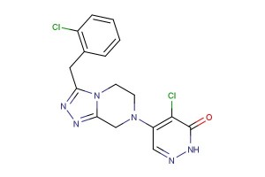 4-chloro-5-(3-(2-chlorobenzyl)-5,6-dihydro-[1,2,4]triazolo[4,3-a]pyrazin-7(8H)-yl)pyridazin-3(2H)-one