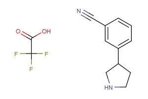 3-(pyrrolidin-3-yl)benzonitrile 2,2,2-trifluoroacetate