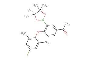 1-(4-(4-fluoro-2,6-dimethylphenoxy)-3-(4,4,5,5-tetramethyl-1,3,2-dioxaborolan-2-yl)phenyl)ethan-1-one