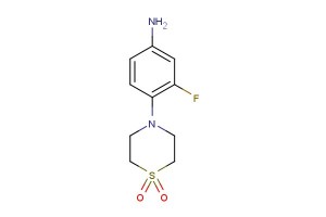 4-(4-amino-2-fluorophenyl)thiomorpholine 1,1-dioxide
