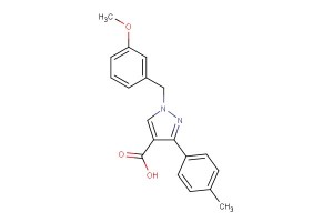1-(3-methoxybenzyl)-3-(p-tolyl)-1H-pyrazole-4-carboxylic acid