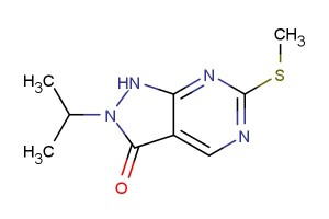 2-isopropyl-6-(methylthio)-1,2-dihydro-3H-pyrazolo[3,4-d]pyrimidin-3-one