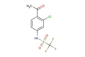 N-(4-acetyl-3-chlorophenyl)-1,1,1-trifluoromethanesulfonamide
