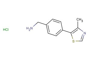 (4-(4-methylthiazol-5-yl)phenyl)methanamine hydrochloride