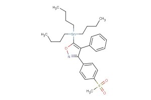 3-(4-(methylsulfonyl)phenyl)-4-phenyl-5-(tributylstannyl)isoxazole