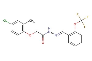 2-(4-chloro-2-methylphenoxy)-N'-(2-(trifluoromethoxy)benzylidene)acetohydrazide