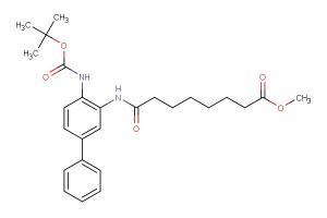 methyl 8-((4-((tert-butoxycarbonyl)amino)-[1,1'-biphenyl]-3-yl)amino)-8-oxooctanoate
