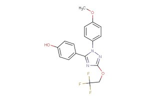 4-(1-(4-methoxyphenyl)-3-(2,2,2-trifluoroethoxy)-1H-1,2,4-triazol-5-yl)phenol