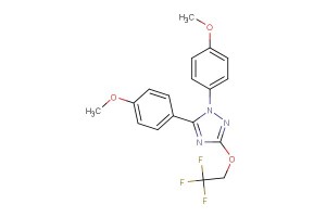 1,5-bis(4-methoxyphenyl)-3-(2,2,2-trifluoroethoxy)-1H-1,2,4-triazole