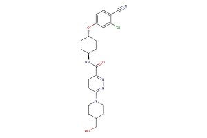 3-Pyridazinecarboxamide, N-[trans-4-(3-chloro-4-cyanophenoxy)cyclohexyl]-6-[4-(hydroxymethyl)-1-piperidinyl]-