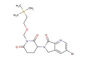 3-(3-bromo-7-oxo-5,7-dihydro-6H-pyrrolo[3,4-b]pyridin-6-yl)-1-((2-(trimethylsilyl)ethoxy)methyl)piperidine-2,6-dione