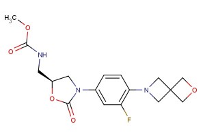 methyl (S)-((3-(3-fluoro-4-(2-oxa-6-azaspiro[3.3]heptan-6-yl)phenyl)-2-oxooxazolidin-5-yl)methyl)carbamate