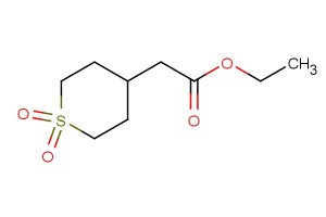 ethyl 2-(1,1-dioxidotetrahydro-2H-thiopyran-4-yl)acetate