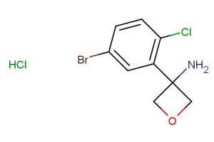 3-(5-bromo-2-chlorophenyl)oxetan-3-amine hydrochloride