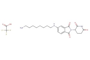 5-((8-aminooctyl)amino)-2-(2,6-dioxopiperidin-3-yl)isoindoline-1,3-dione 2,2,2-trifluoroacetic acid
