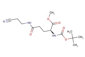 methyl N2-(tert-butoxycarbonyl)-N5-(2-cyanoethyl)-L-glutaminate